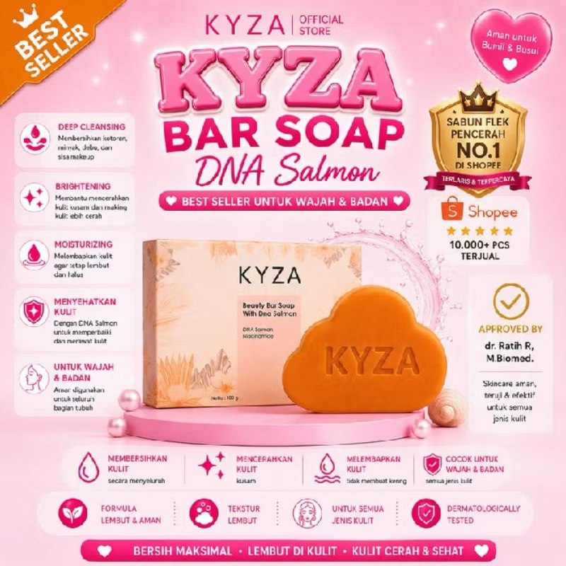 Sabun Pencerah DNA Salmon Best Seller