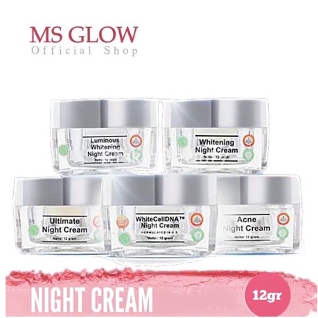 MS GLOW NIGHT CREAM CREAM MALAM 5 variant